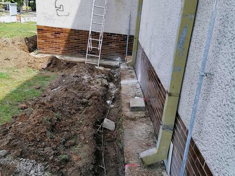 Uloženie uzemňovacieho pásu, Žabokreky nad Nitrou, okres Partizánske