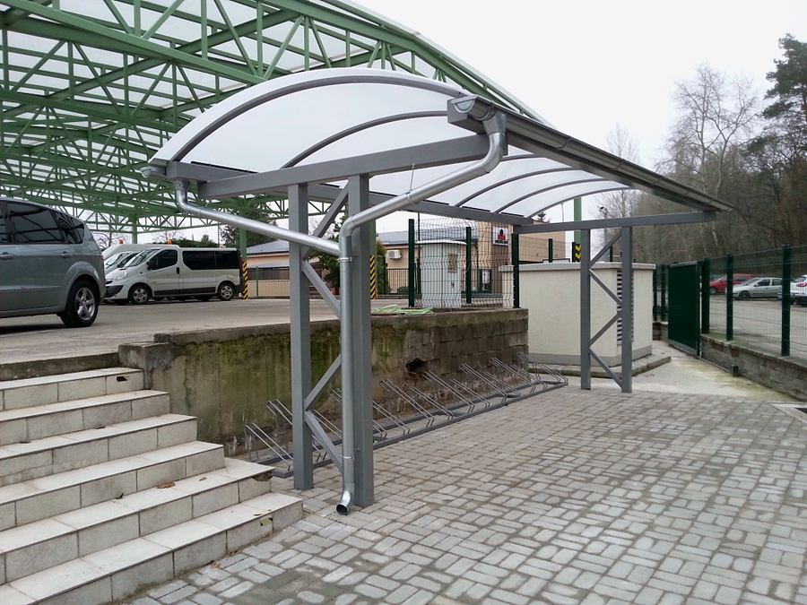 Prístrešok pre bicykle po dokončení, Senica