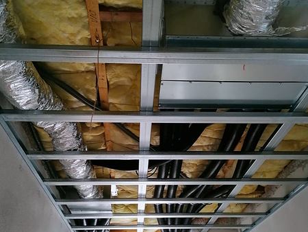 Rekuperácia a sadrokartónový podhľad vo Veľkých Uherciach