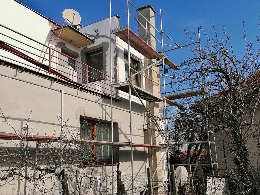 Zateplenie fasády rodinného domu, Chynorany, okres Partizánske